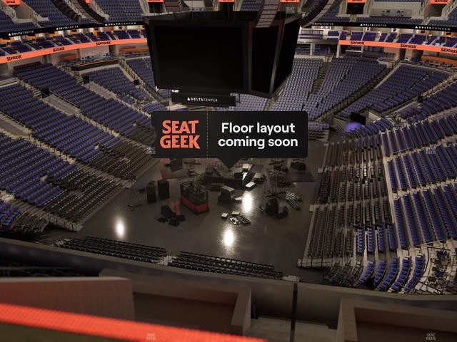 Delta Center - Section 120 Seat View