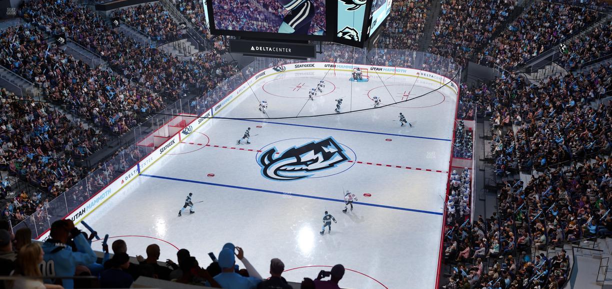 Delta Center - Section 120 Seat View