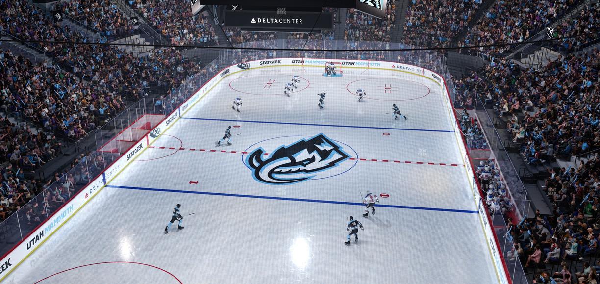 Delta Center - Section 121 Seat View