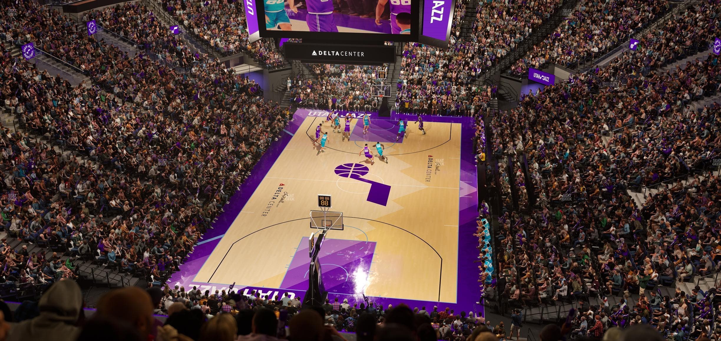 Delta Center - Section 121 Seat View