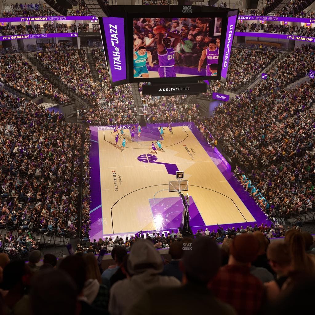 Delta Center - Section 123 Seat View