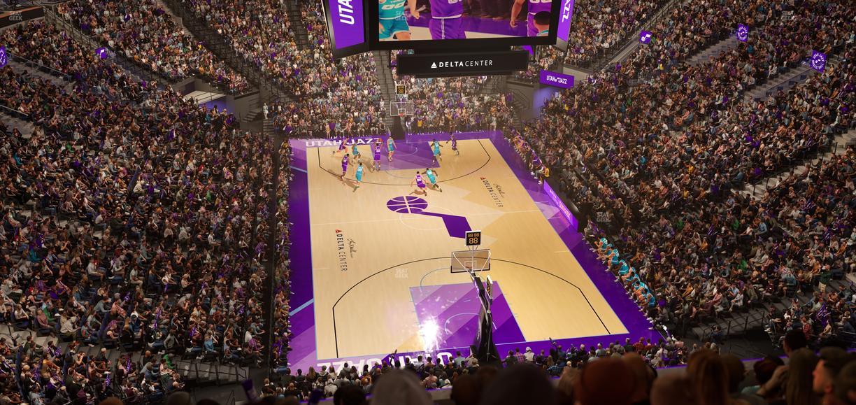 Delta Center - Section 123 Seat View