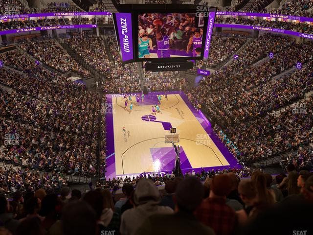 Delta Center - Section 123 Seat View