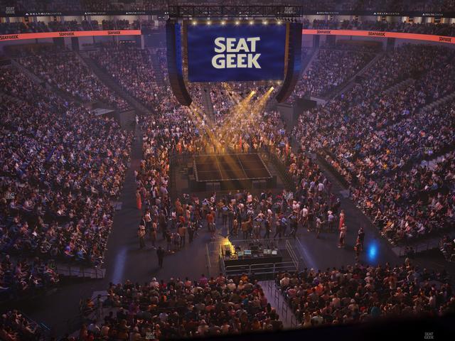 Delta Center - Section 123 Seat View