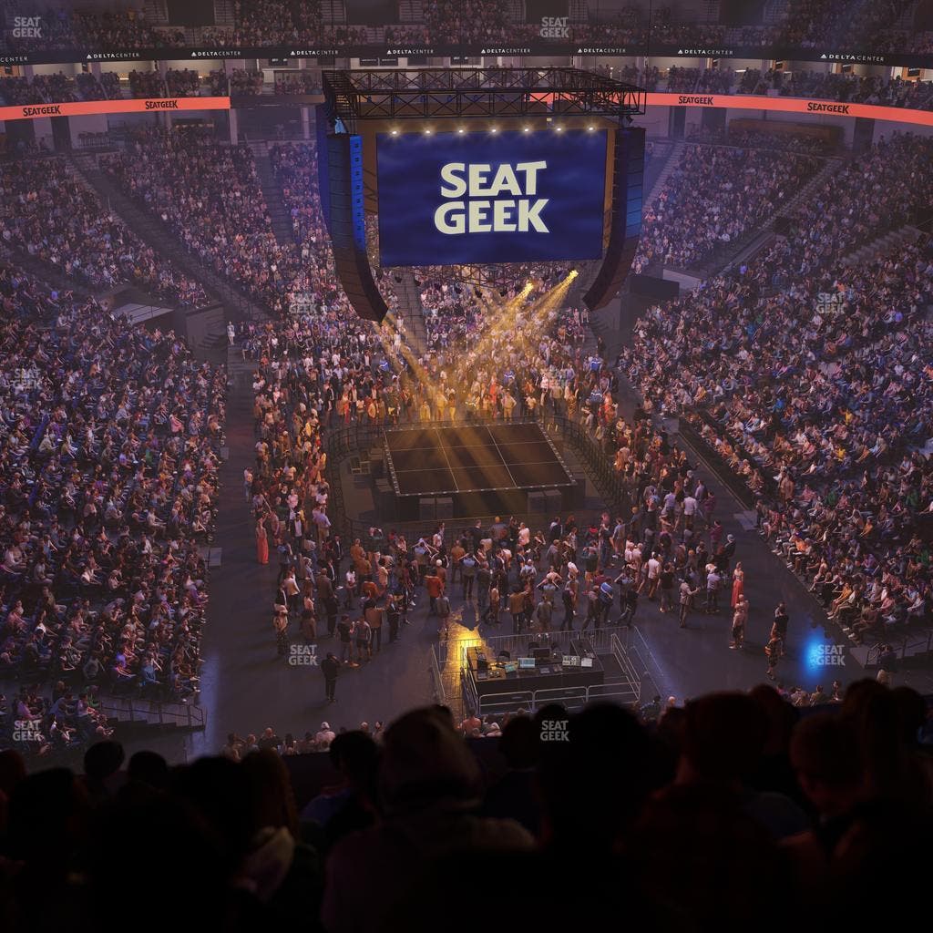 Delta Center - Section 123 Seat View