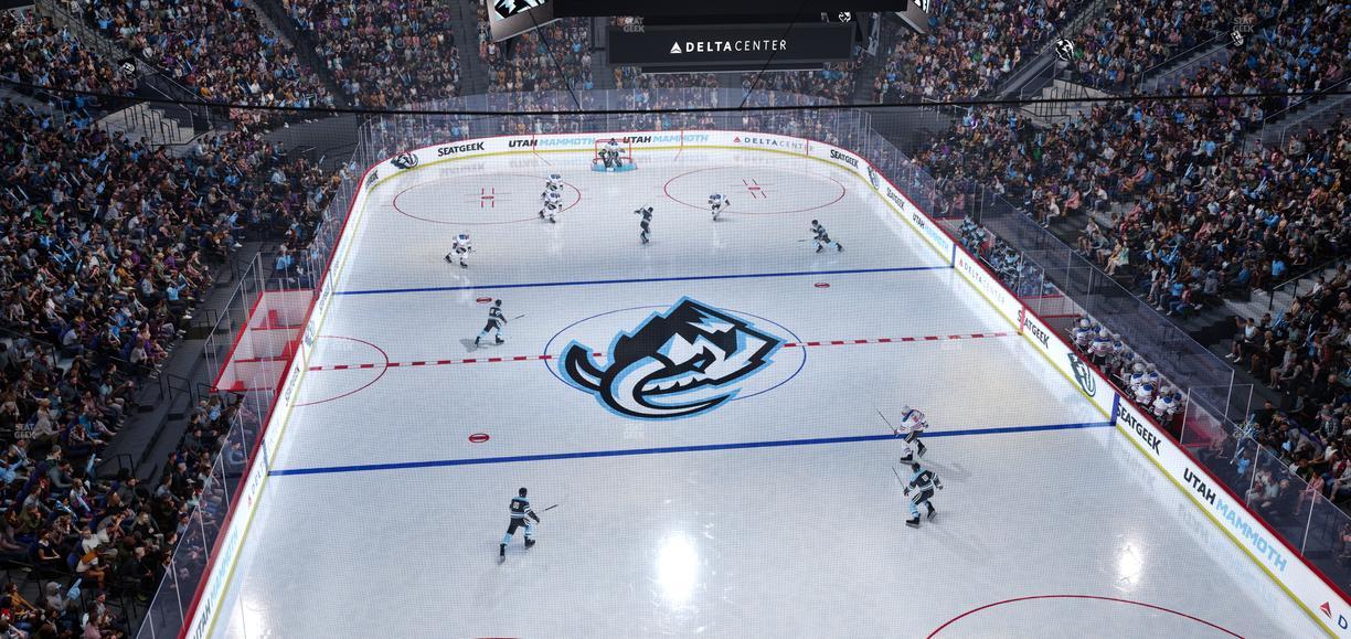 Delta Center - Section 123 Seat View