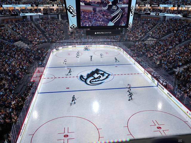 Delta Center - Section 123 Seat View