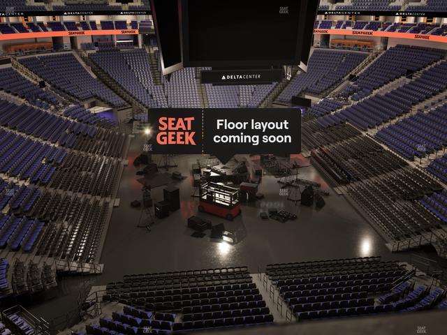 Delta Center - Section 123 Seat View
