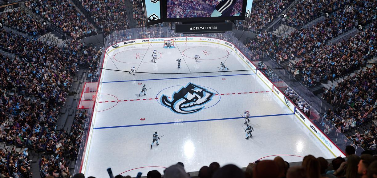 Delta Center - Section 123 Seat View