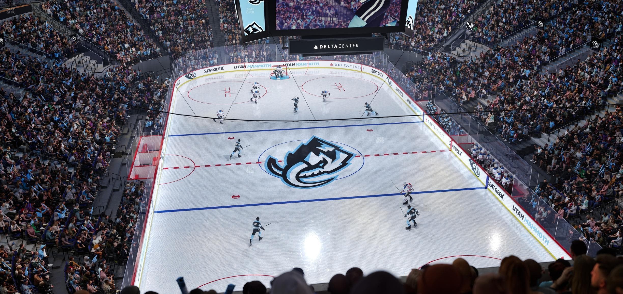 Delta Center - Section 123 Seat View