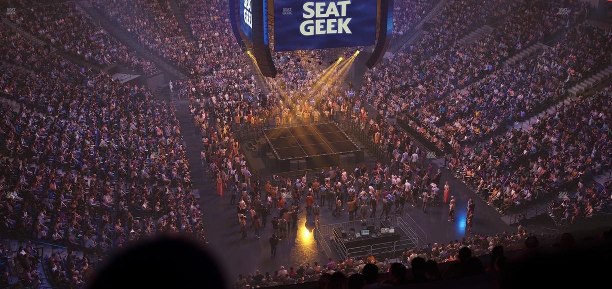Delta Center - Section 124 Seat View