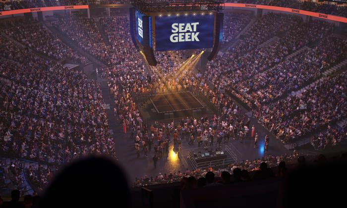 Delta Center - Section 124 Seat View