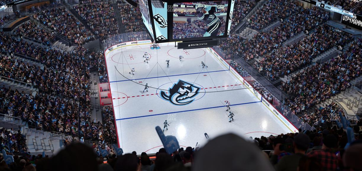 Delta Center - Section 124 Seat View