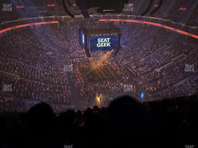 Delta Center - Section 124 Seat View