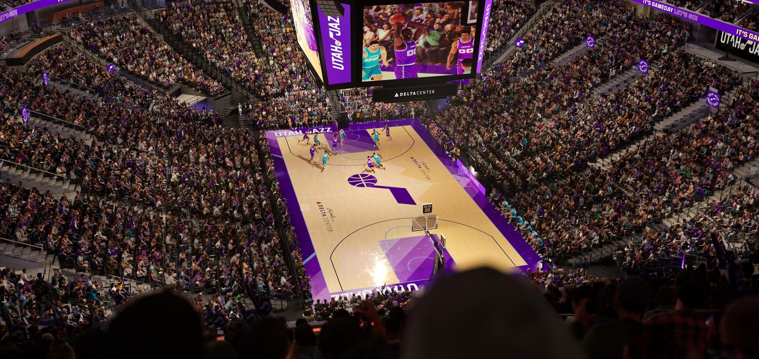 Delta Center - Section 124 Seat View