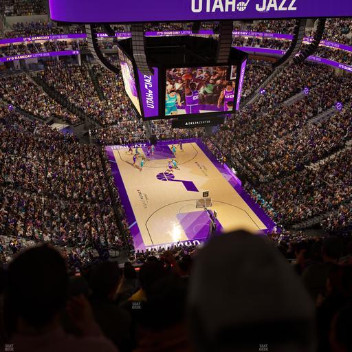 Delta Center - Section 124 Seat View