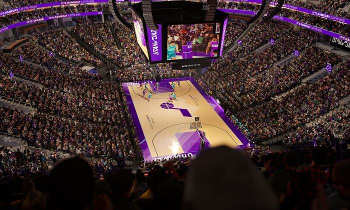 Delta Center - Section 124 Seat View