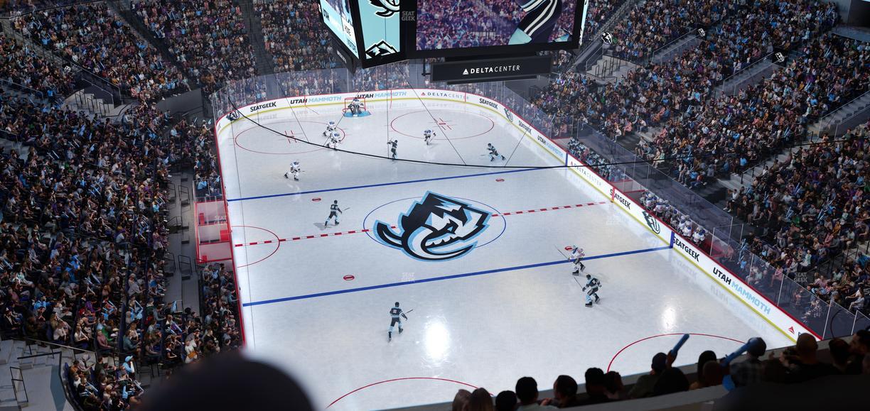 Delta Center - Section 124 Seat View