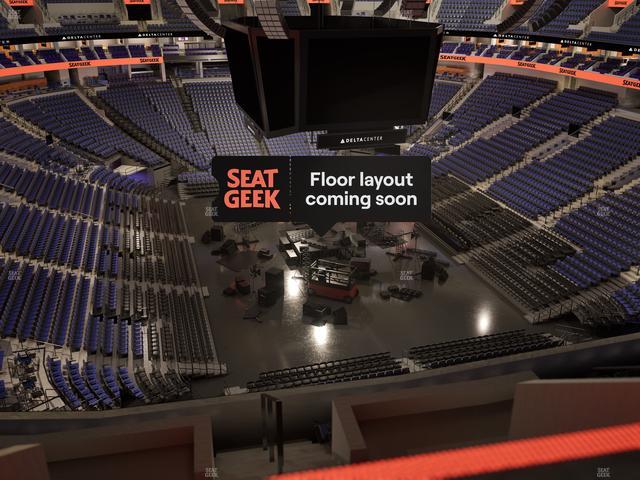Delta Center - Section 124 Seat View