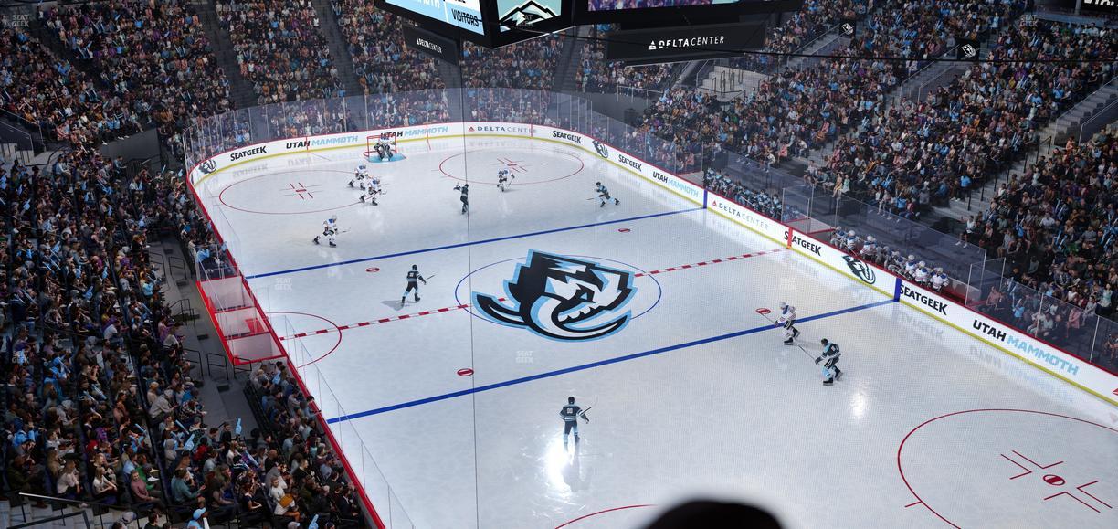 Delta Center - Section 125 Seat View