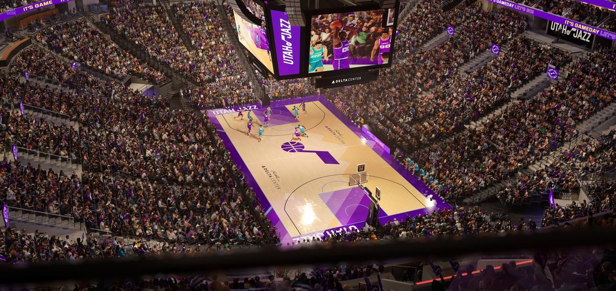 Delta Center - Section 125 Seat View