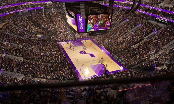 Delta Center - Section 125 Seat View