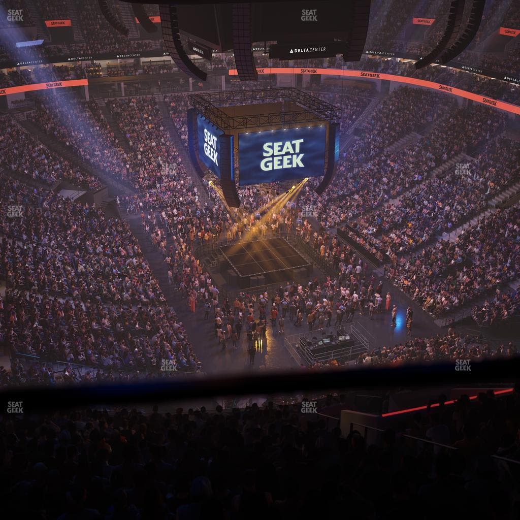 Delta Center - Section 125 Seat View