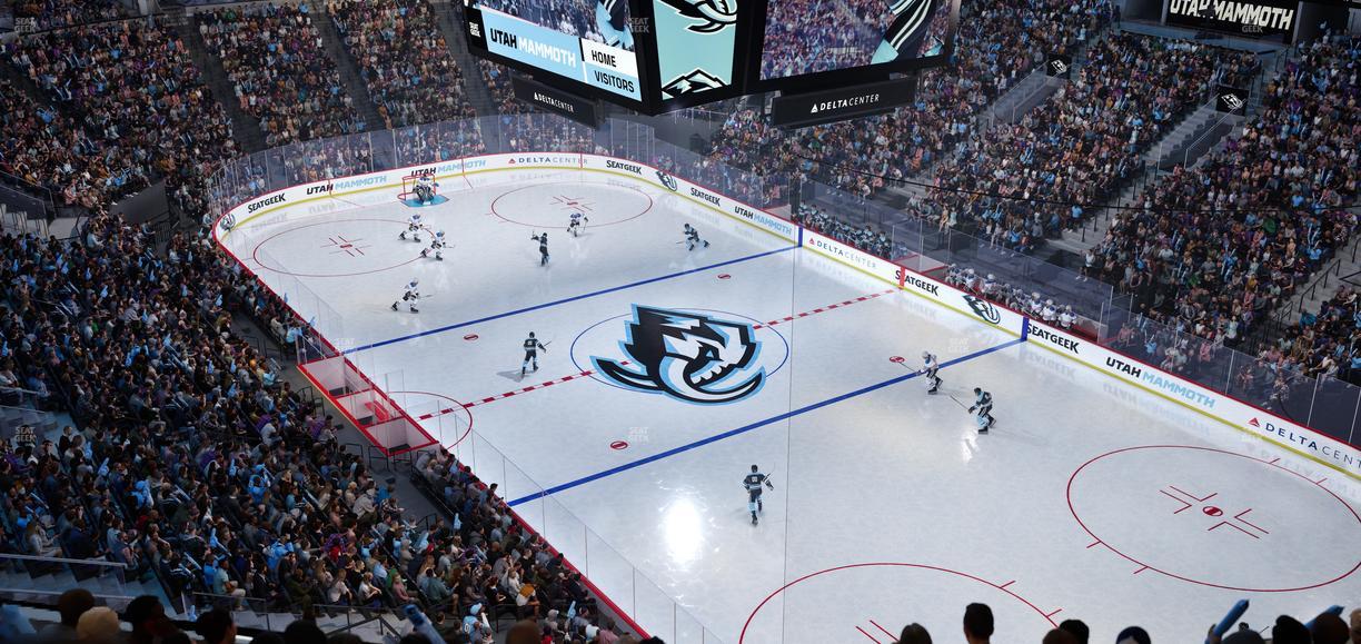 Delta Center - Section 126 Seat View