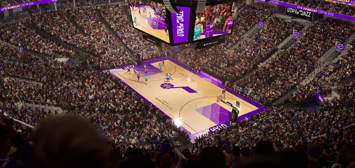 Delta Center - Section 126 Seat View