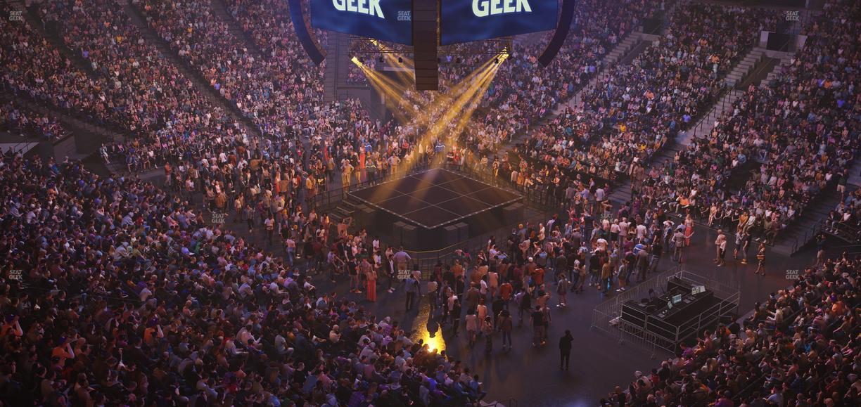 Delta Center - Section 127 Seat View