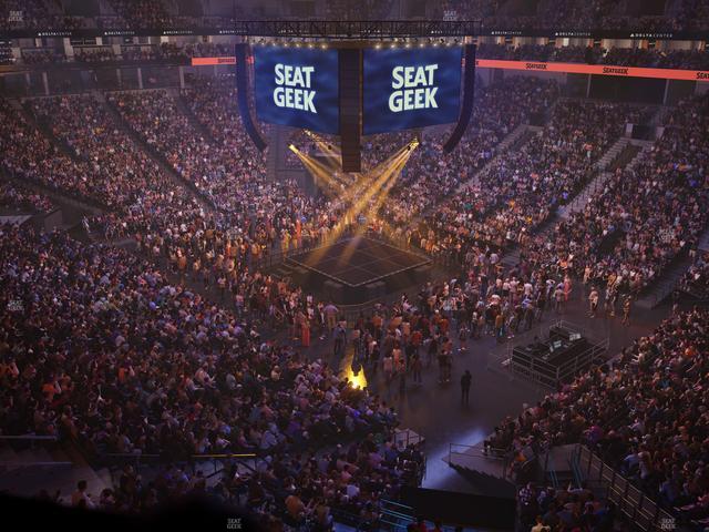 Delta Center - Section 127 Seat View