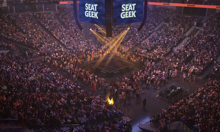 Delta Center - Section 127 Seat View