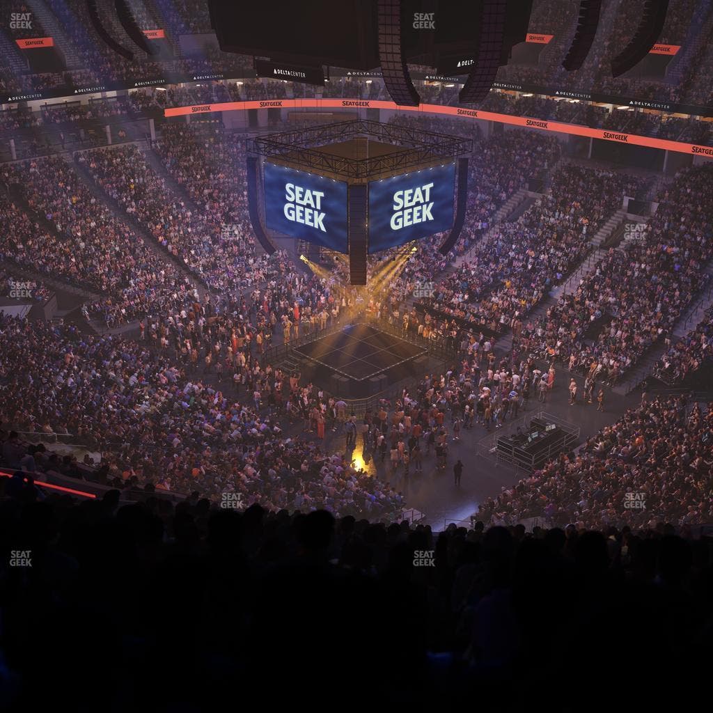 Delta Center - Section 127 Seat View