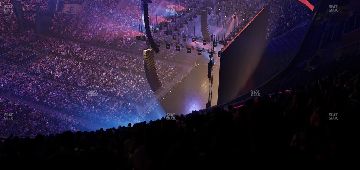 Delta Center - Section 127 Seat View