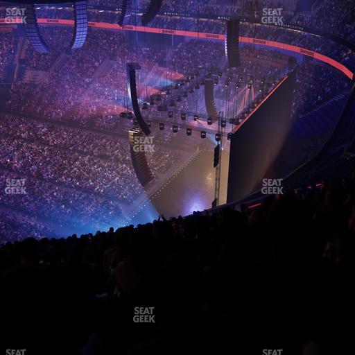 Delta Center - Section 127 Seat View