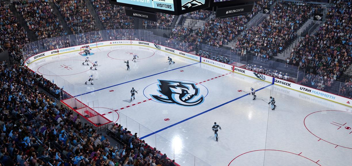 Delta Center - Section 127 Seat View