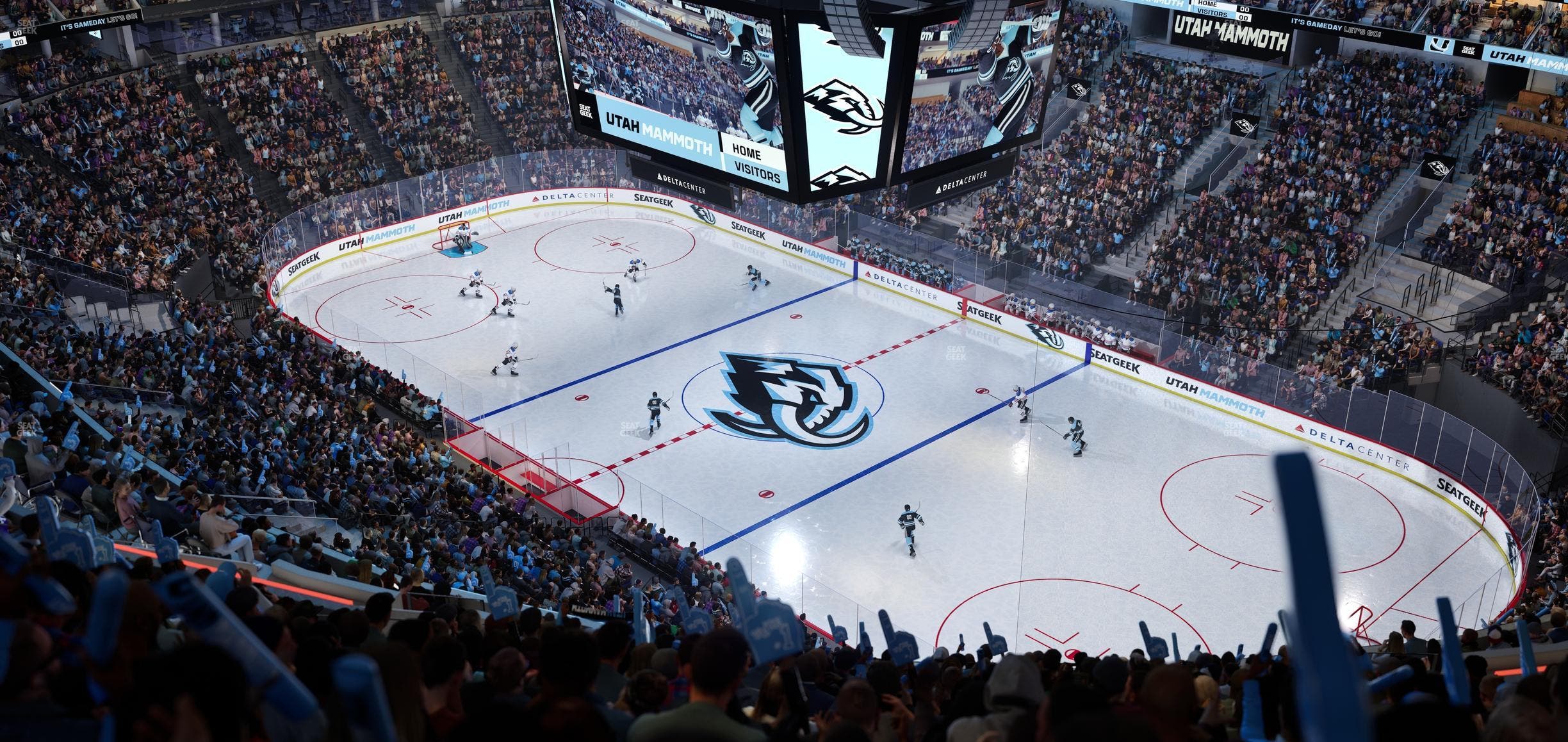 Delta Center - Section 127 Seat View