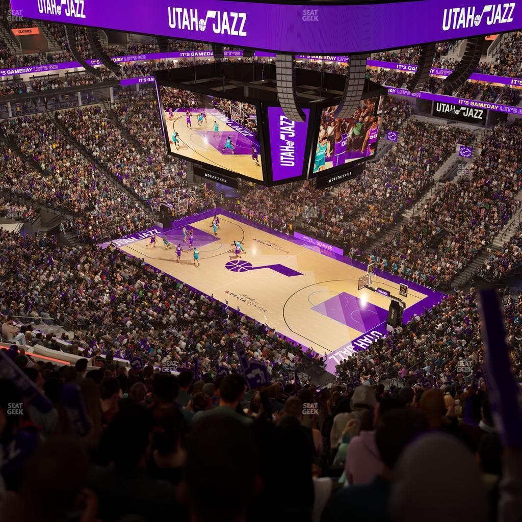 Delta Center - Section 127 Seat View