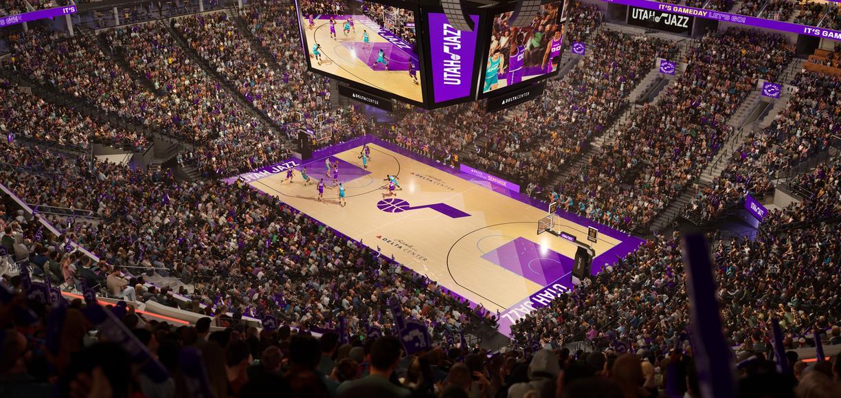 Delta Center - Section 127 Seat View