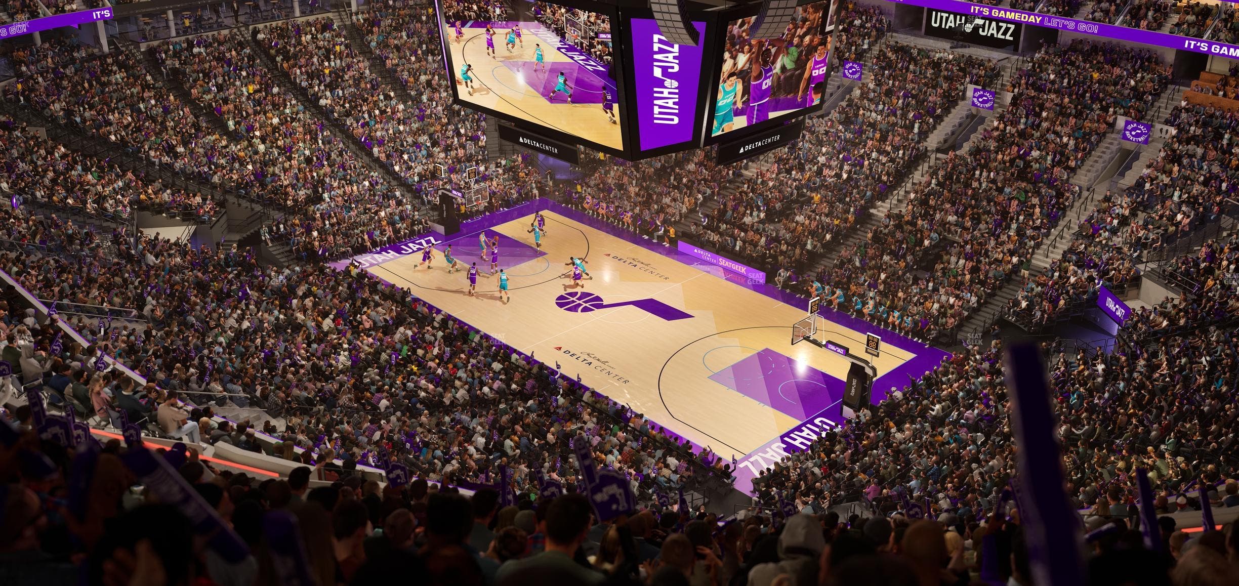 Delta Center - Section 127 Seat View