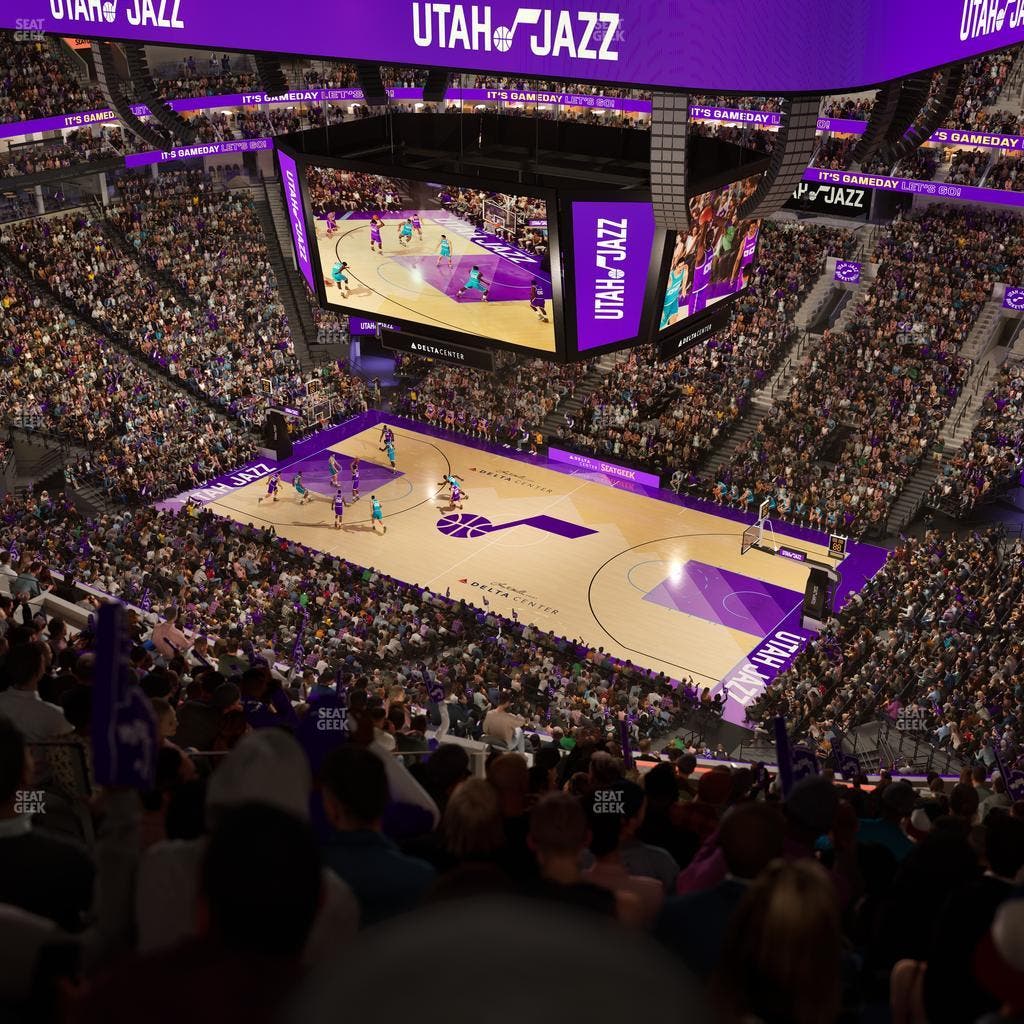 Delta Center - Section 128 Seat View