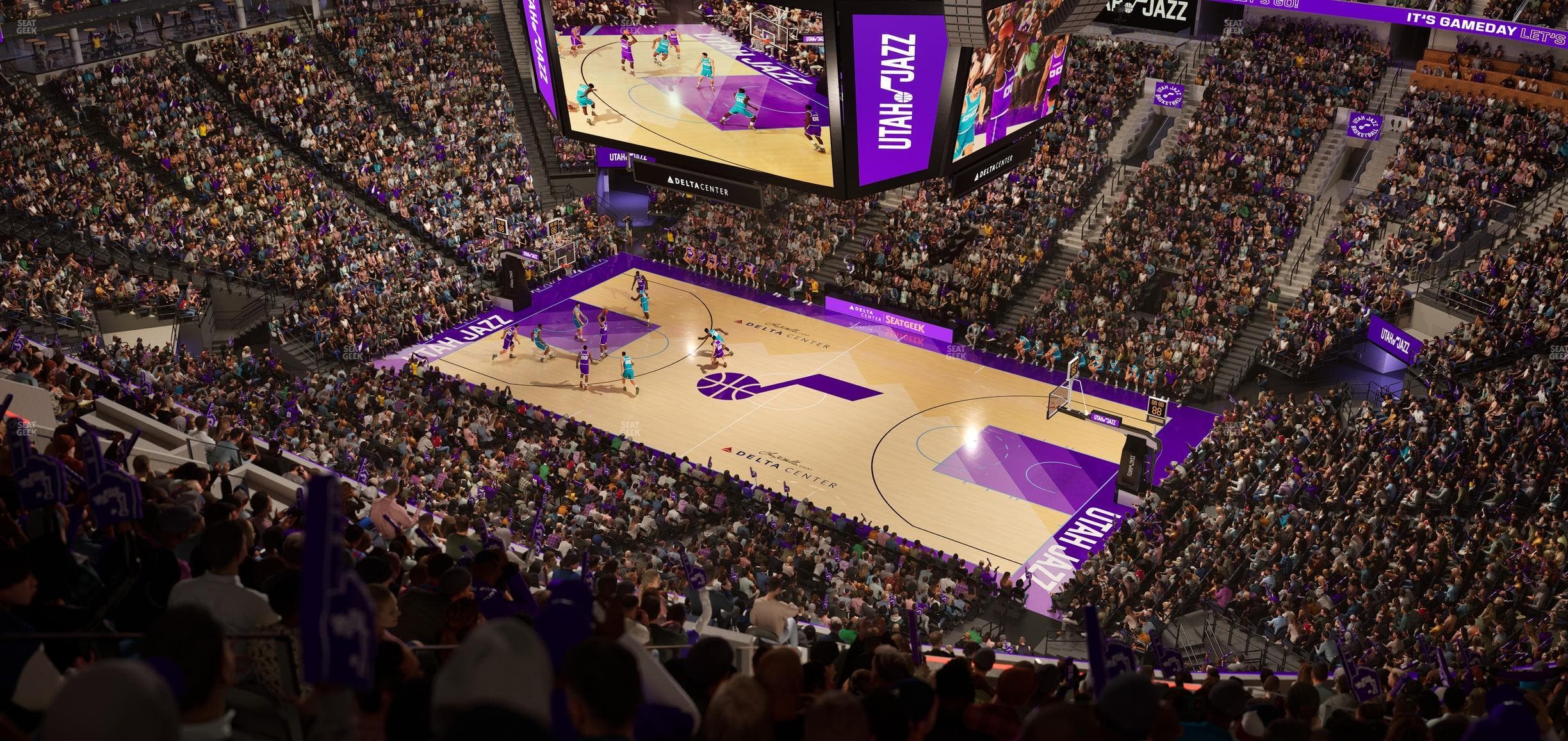 Delta Center - Section 128 Seat View