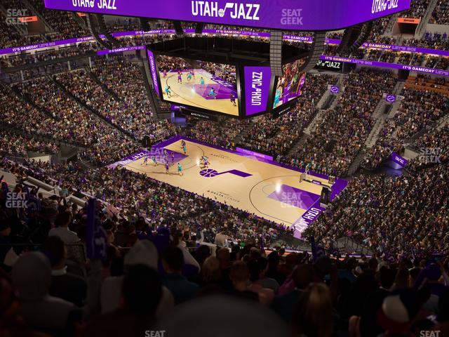 Delta Center - Section 128 Seat View Delta Center - Section 128 Seat View