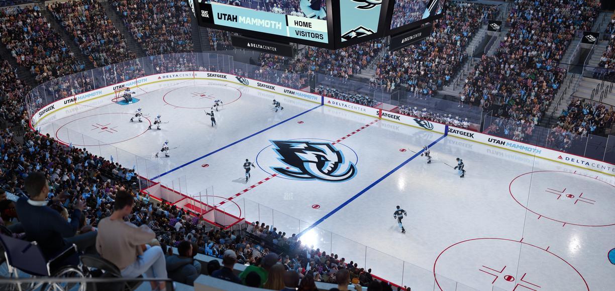 Delta Center - Section 128 Seat View