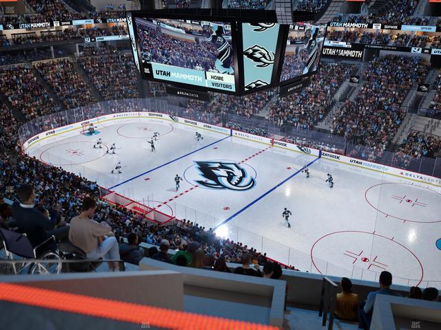 Delta Center - Section 128 Seat View