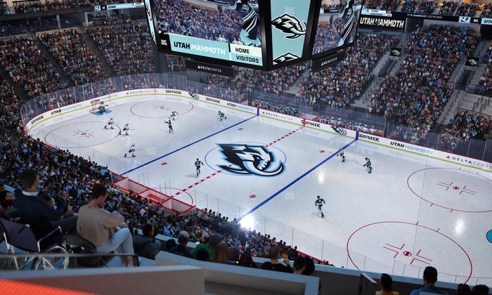 Delta Center - Section 128 Seat View