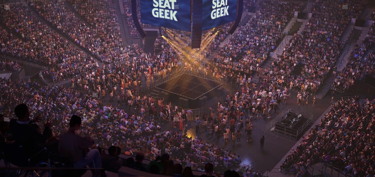 Delta Center - Section 128 Seat View