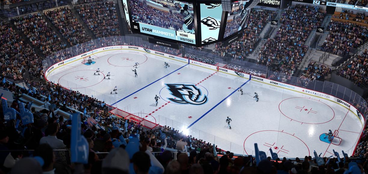 Delta Center - Section 128 Seat View