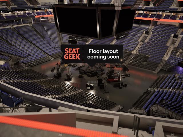 Delta Center - Section 128 Seat View
