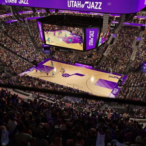 Delta Center - Section 129 Seat View